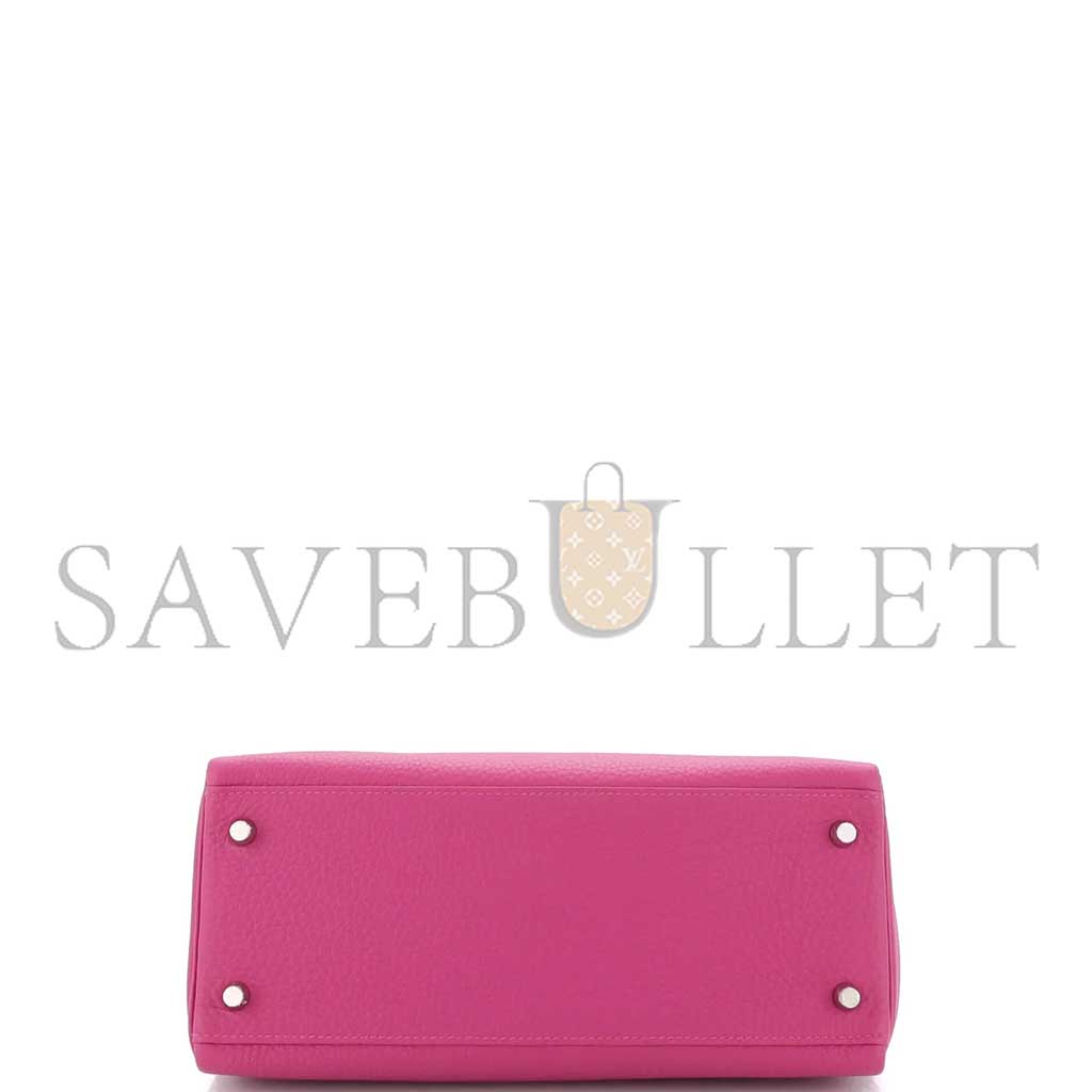 HERMÈS MASTER KELLY 28 ROSE POUR PRE TOGO WITH PALLADIUM HARDWARE (28*22*10cm)